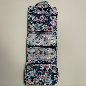 Vera Bradley Multicolor Floral Quilted Travel Organizer Navy Blue Floral